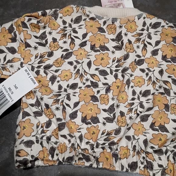 Jessica Simpson Kids Floral Sweatshirt - Yellow and Cream - Picture 5 of 6